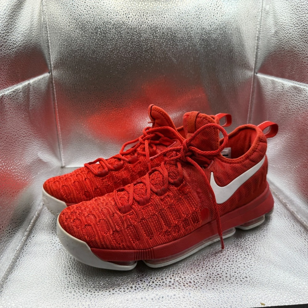 Size‎ 10.5 Nike Air Zoom KD Durant 9 Varsity Red/White Mens Sneakers 843392-611 - Picture 5 of 10